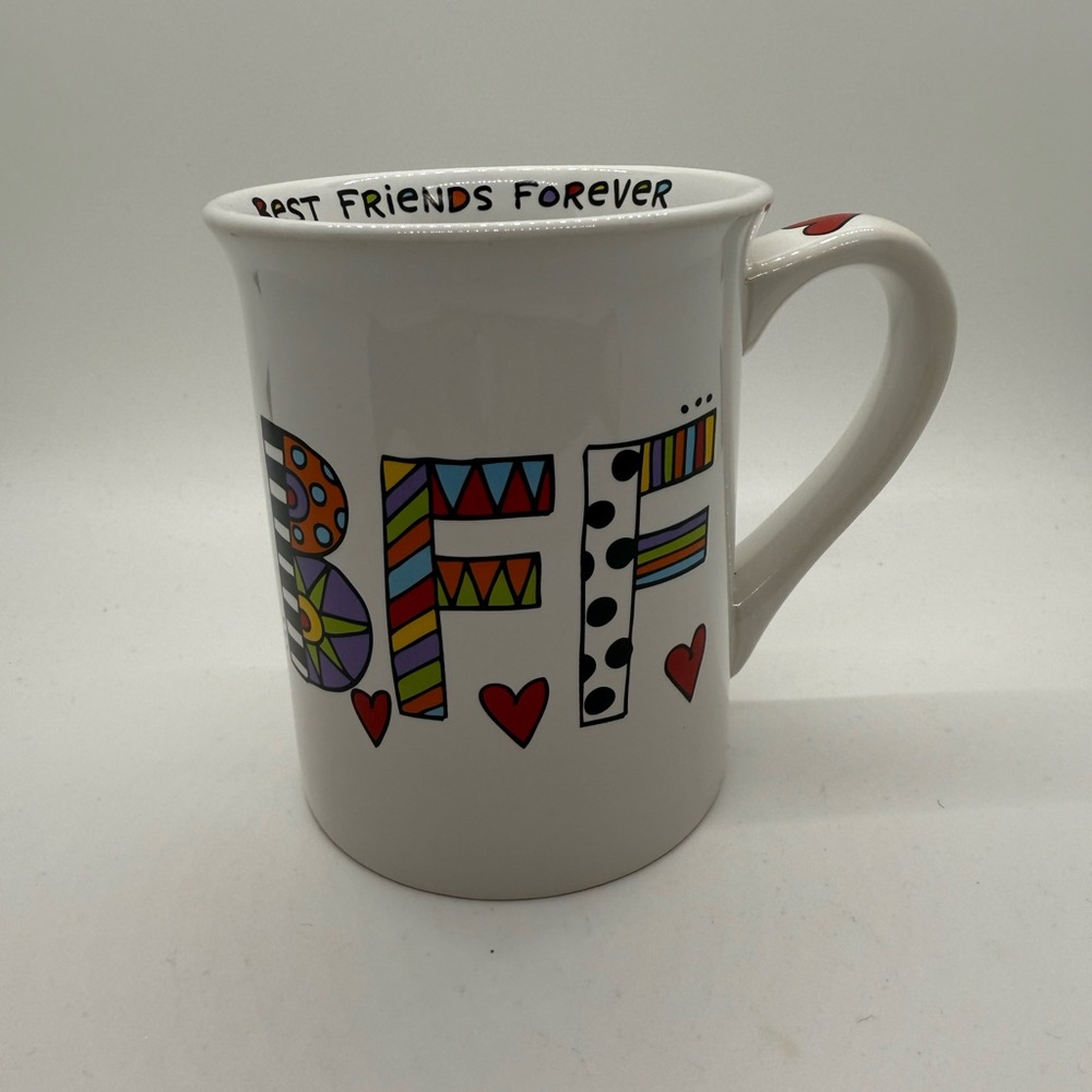 BFF Mug with Colorful Patterns, best friend gift humorous